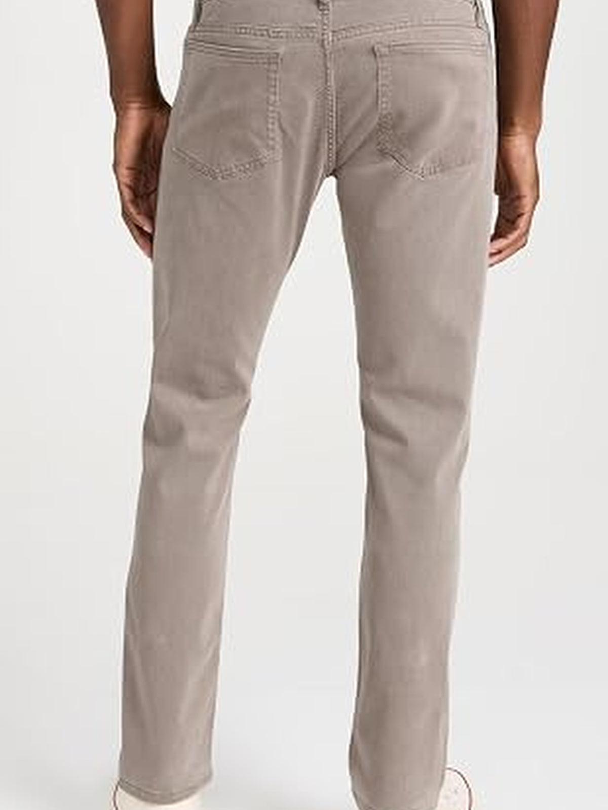 L'Homme Slim Brushed Twill Denim Trousers - Dusty Grey
