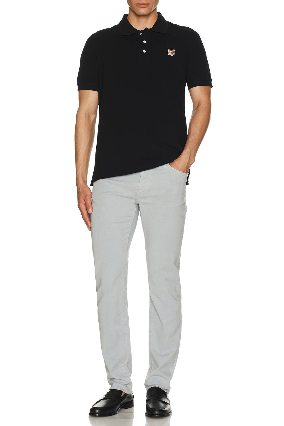 Pantalon L'Homme Slim en denim - Grey Blue