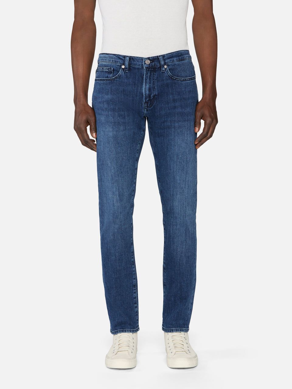 L'Homme Athletic denim trousers - Baja Cali