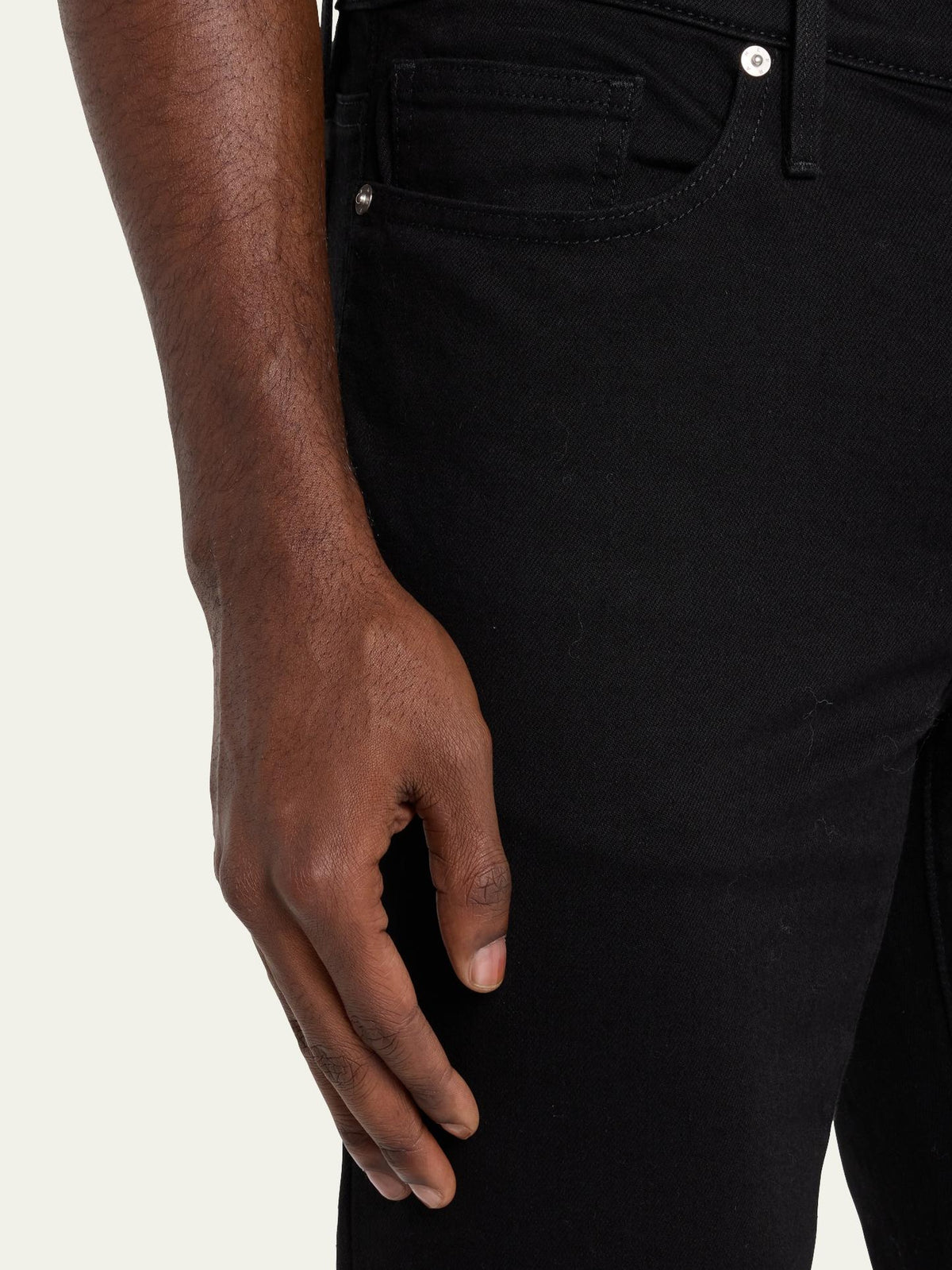 L'Homme Skinny Denim Trousers - Black