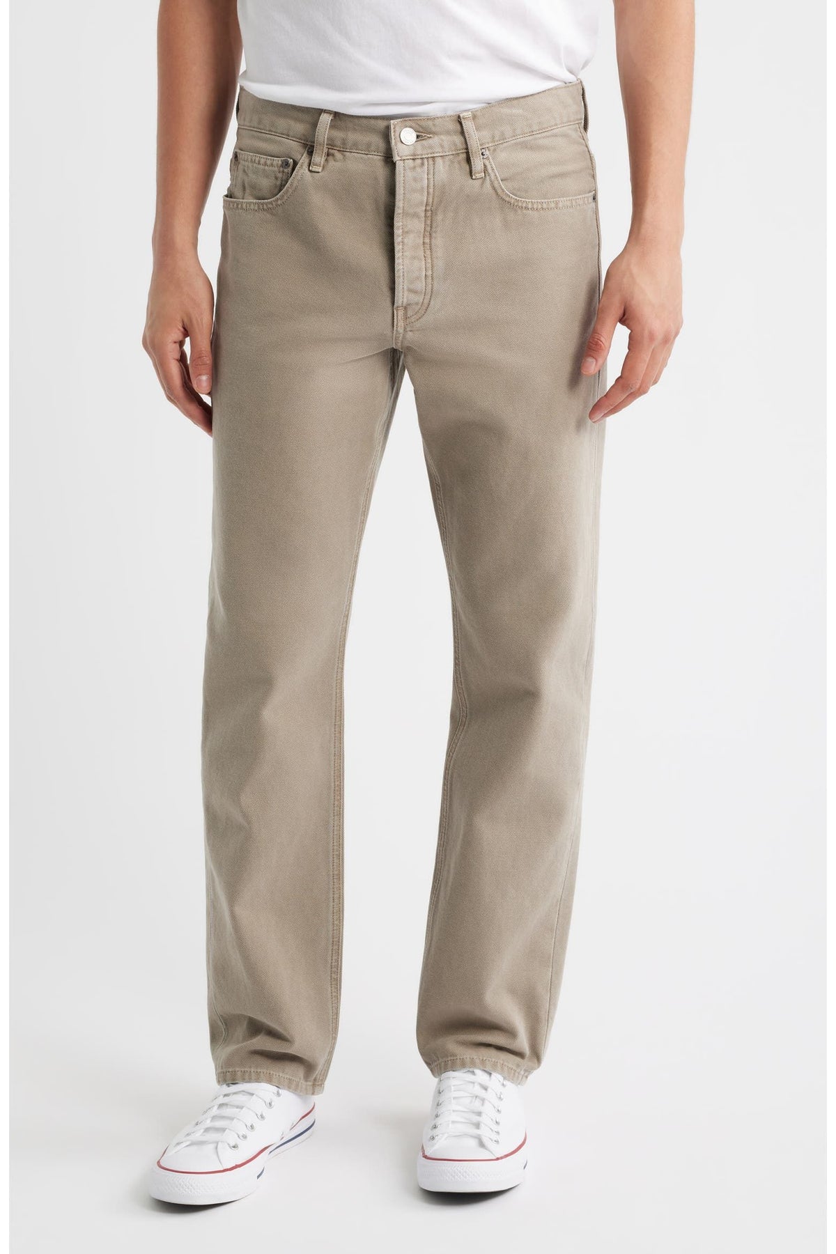 Pantalon droit en denim - Vintage Khaki