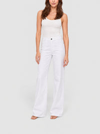 Palazzo trousers - White