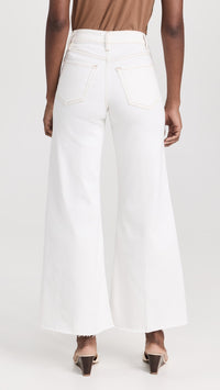 Pantalon Palazzo Crop en denim - Au Natural Clean Raw After