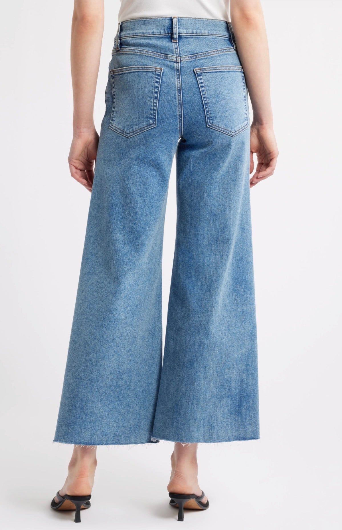 Crop Palazzo denim trousers - Crave Raw After