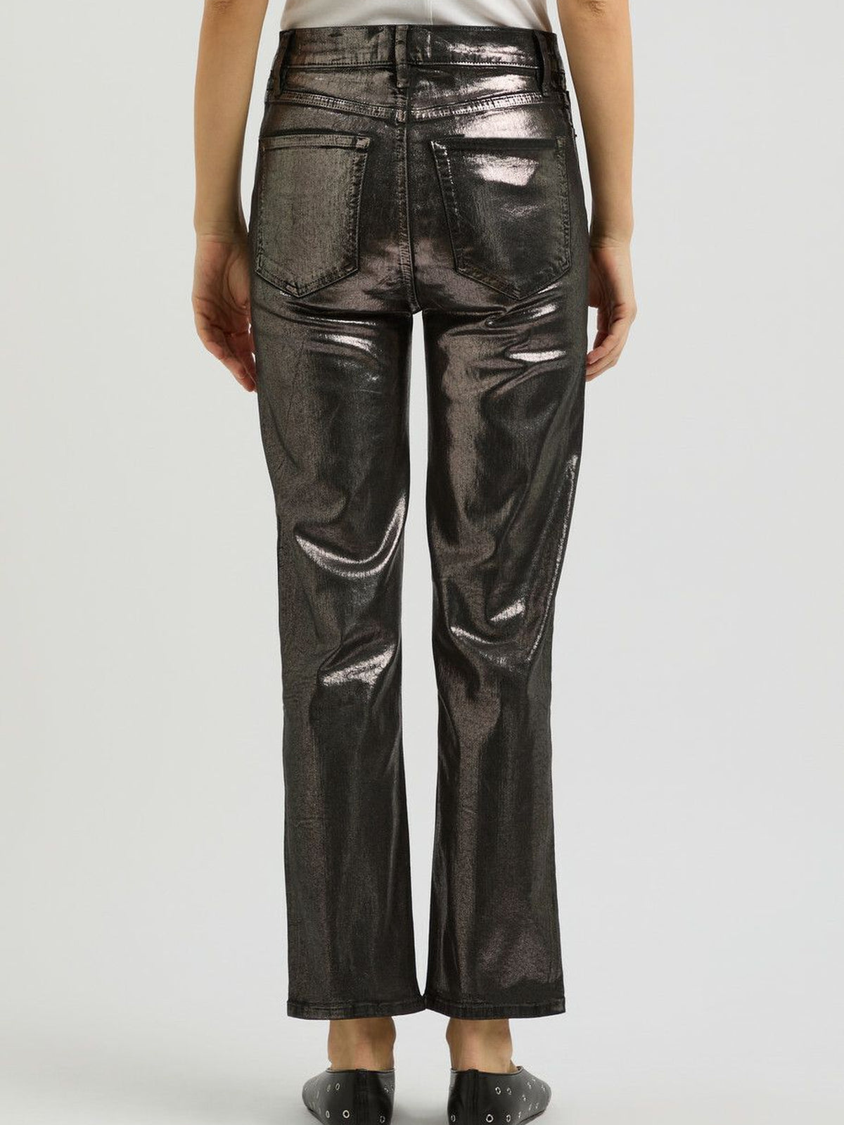 Straight-leg denim trousers - Gunmetal Chrome