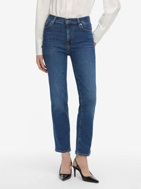 Straight-leg denim trousers - Femma