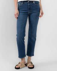 Sleek Straight Long denim trousers - Femma