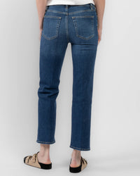Sleek Straight Long denim trousers - Femma