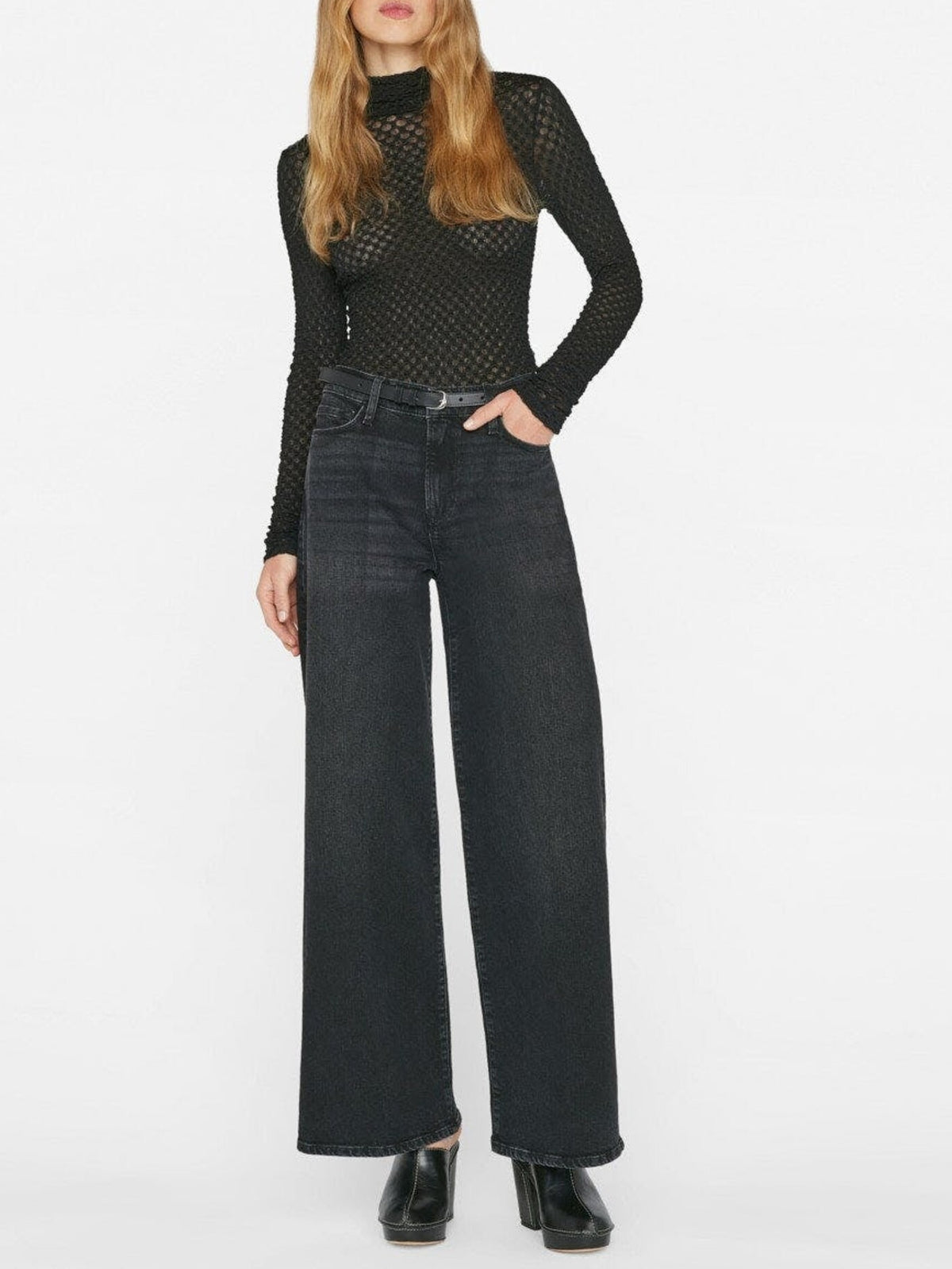 Pantalon Slim Palazzo en denim - Hutchinson