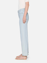 Slim-fit Palazzo denim trousers - Feather
