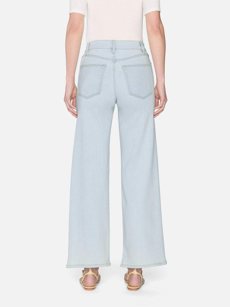 Slim-fit Palazzo denim trousers - Feather