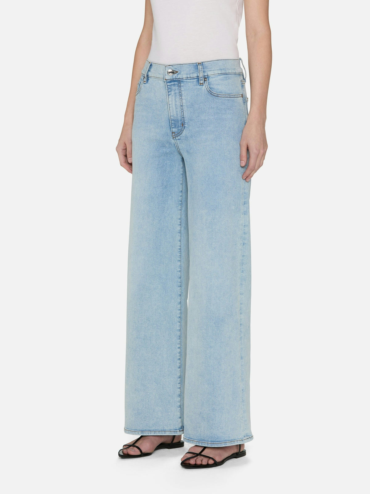 Pantalon Slim Palazzo en denim - Tribute