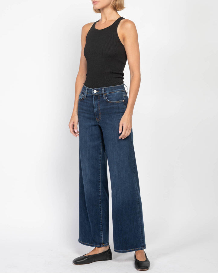 Pantalon Slim Palazzo en denim - Majesty