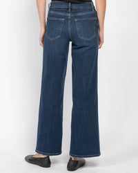 Pantalon Slim Palazzo en denim - Majesty