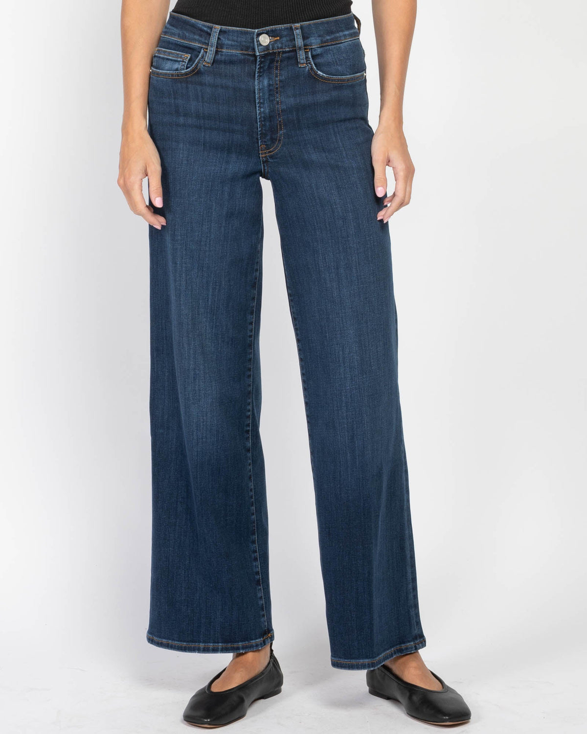 Pantalon Slim Palazzo en denim - Majesty