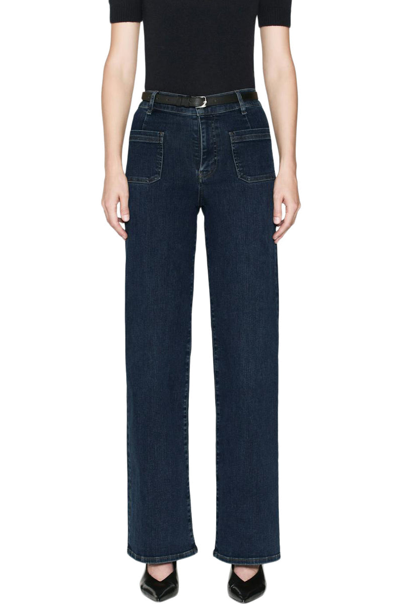 Bardot Pkt Slim Palazzo denim trousers - Cursive