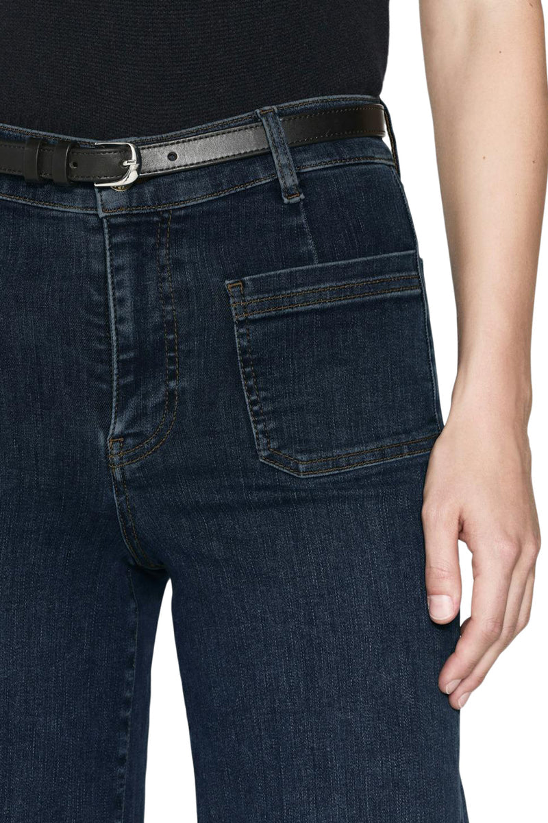 Bardot Pkt Slim Palazzo denim trousers - Cursive