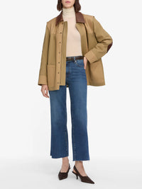 Pantalon Slim Palazzo Crop en denim - Elixir Raw After