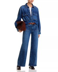 Modernist Pocket Slim Palazzo denim trousers - Esteem