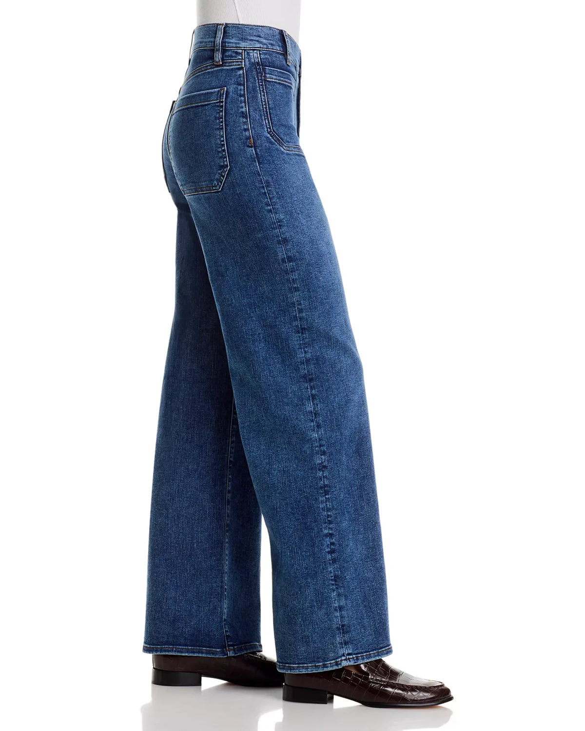 Modernist Pocket Slim Palazzo denim trousers - Esteem
