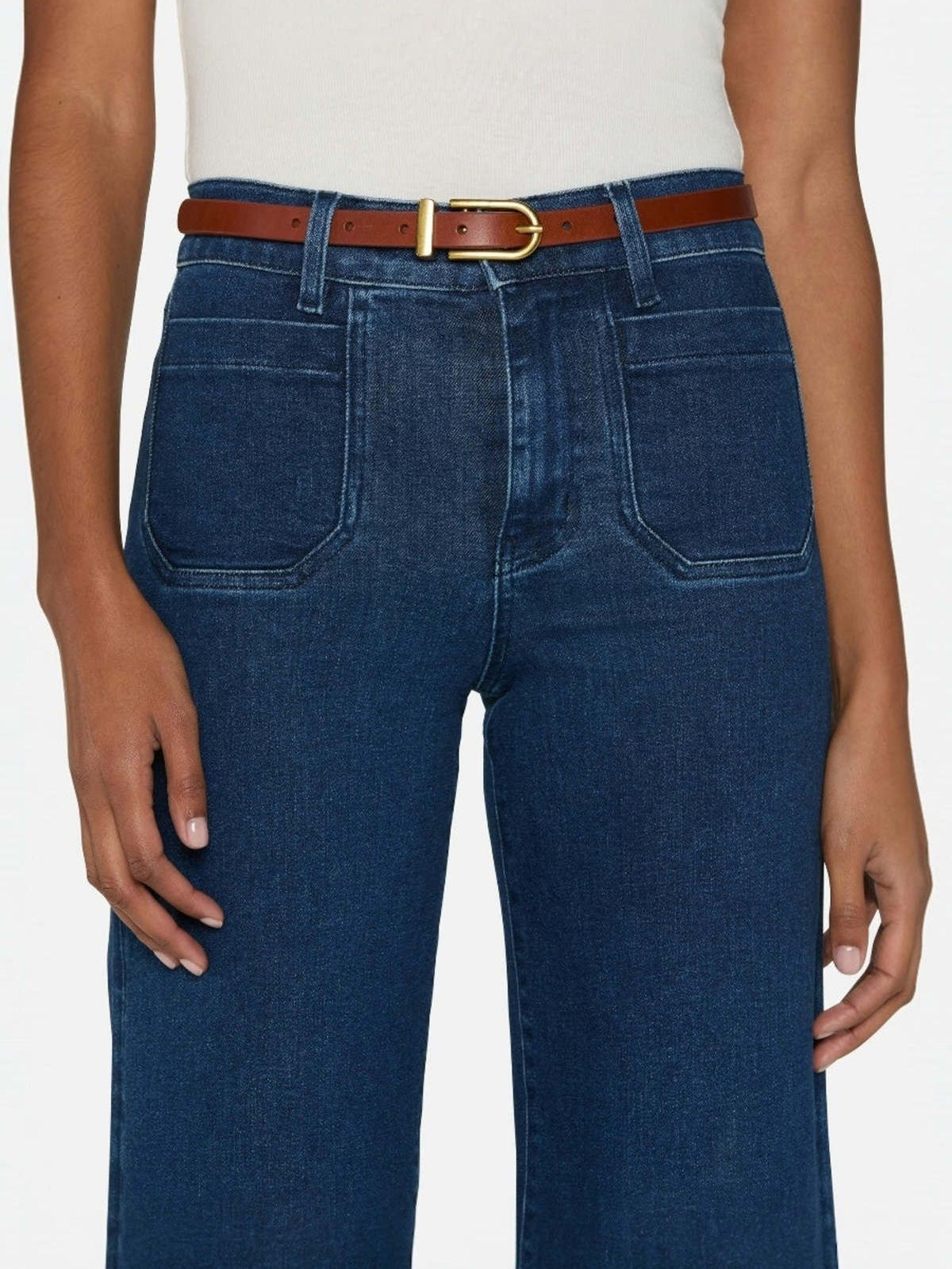 Modernist Pocket Slim Palazzo denim trousers - Loner