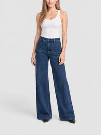 Modernist Pocket Slim Palazzo denim trousers - Loner