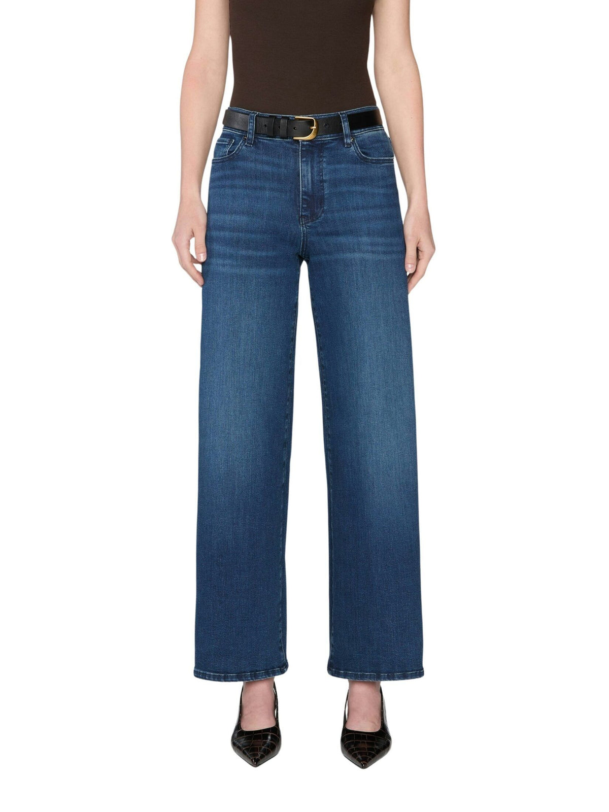 Long Slim Palazzo Denim Trousers - Keepsake