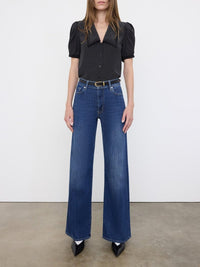 Pantalon Slim Palazzo Long en denim - Lupine