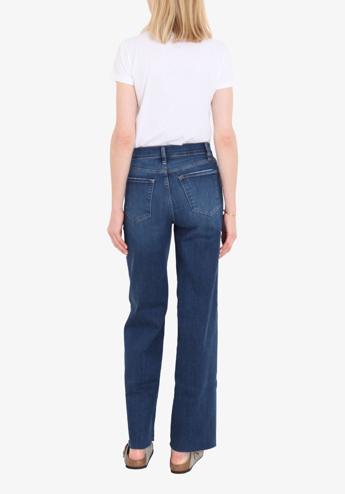 Raw After slim-fit palazzo trousers in denim - Lupine