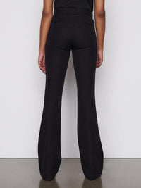 High-waisted flared trousers - Black