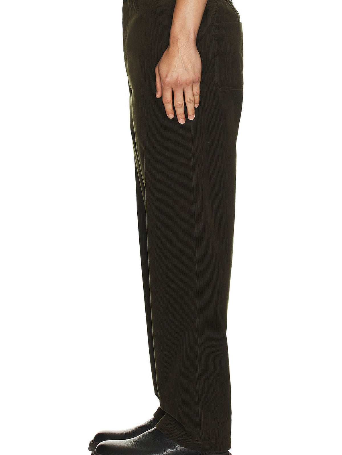 Corduroy trousers - Dark Olive