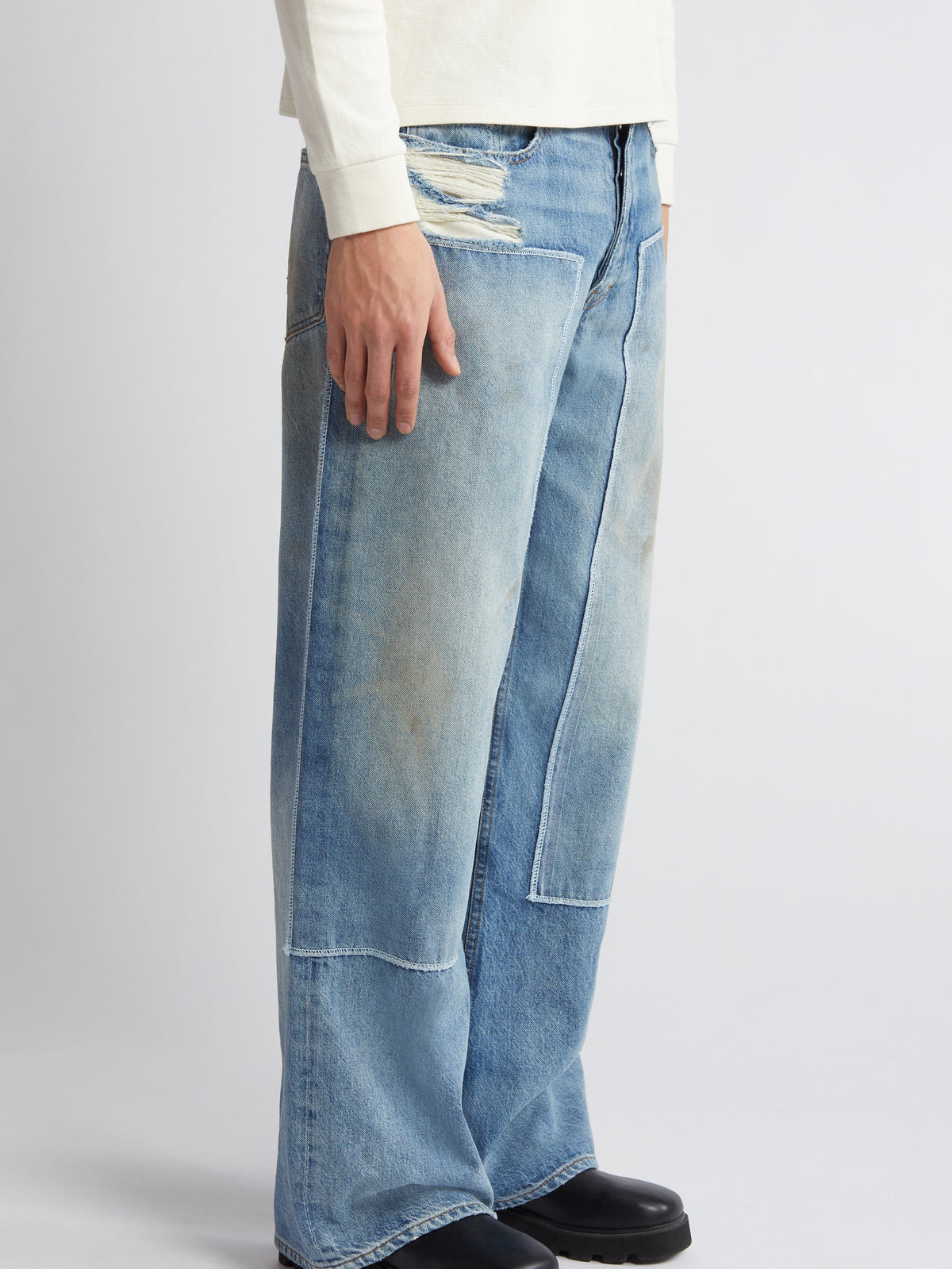 Wide-leg denim trousers - Mcallen