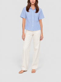 Chemise Seaside en lin - Oxford Blue