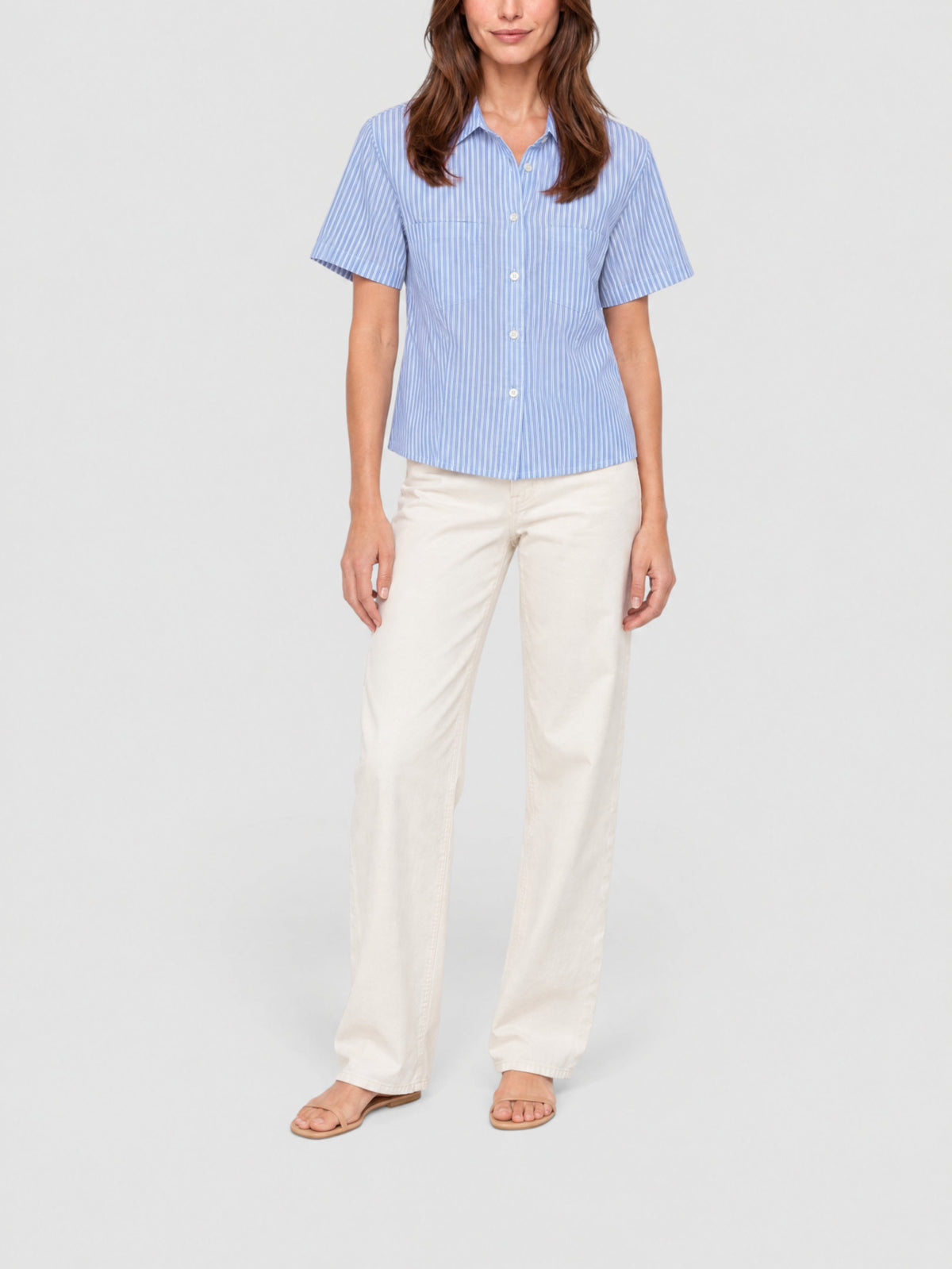 Chemise Seaside en lin - Oxford Blue