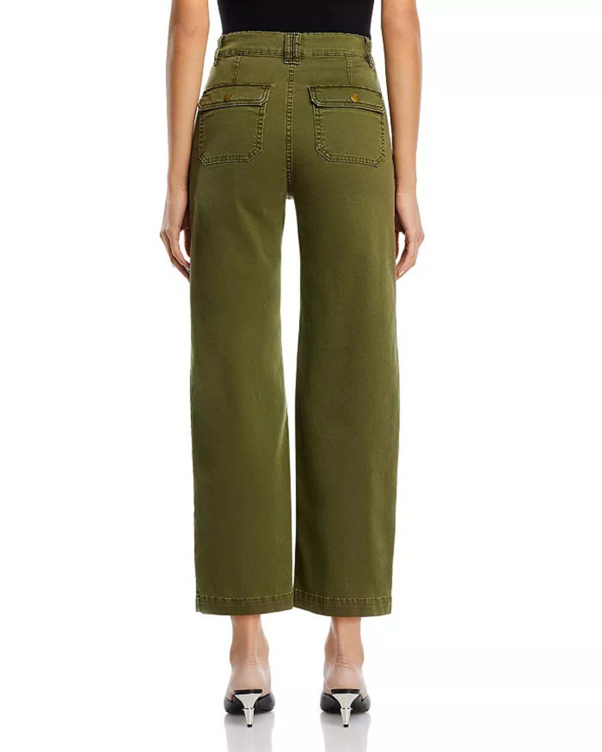 Trousers with utility pockets - Washed Winter Moss