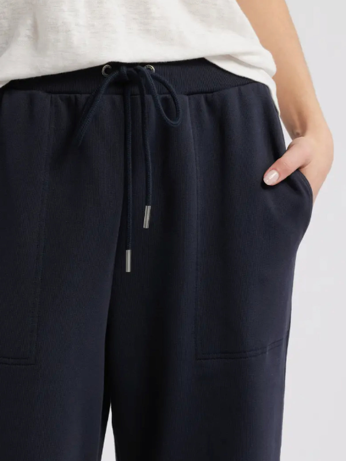 Straight-leg tracksuit bottoms - Dark Navy