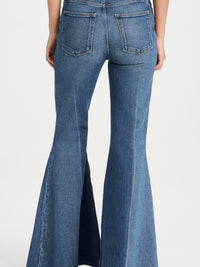 Flared denim trousers - Lago Di Como