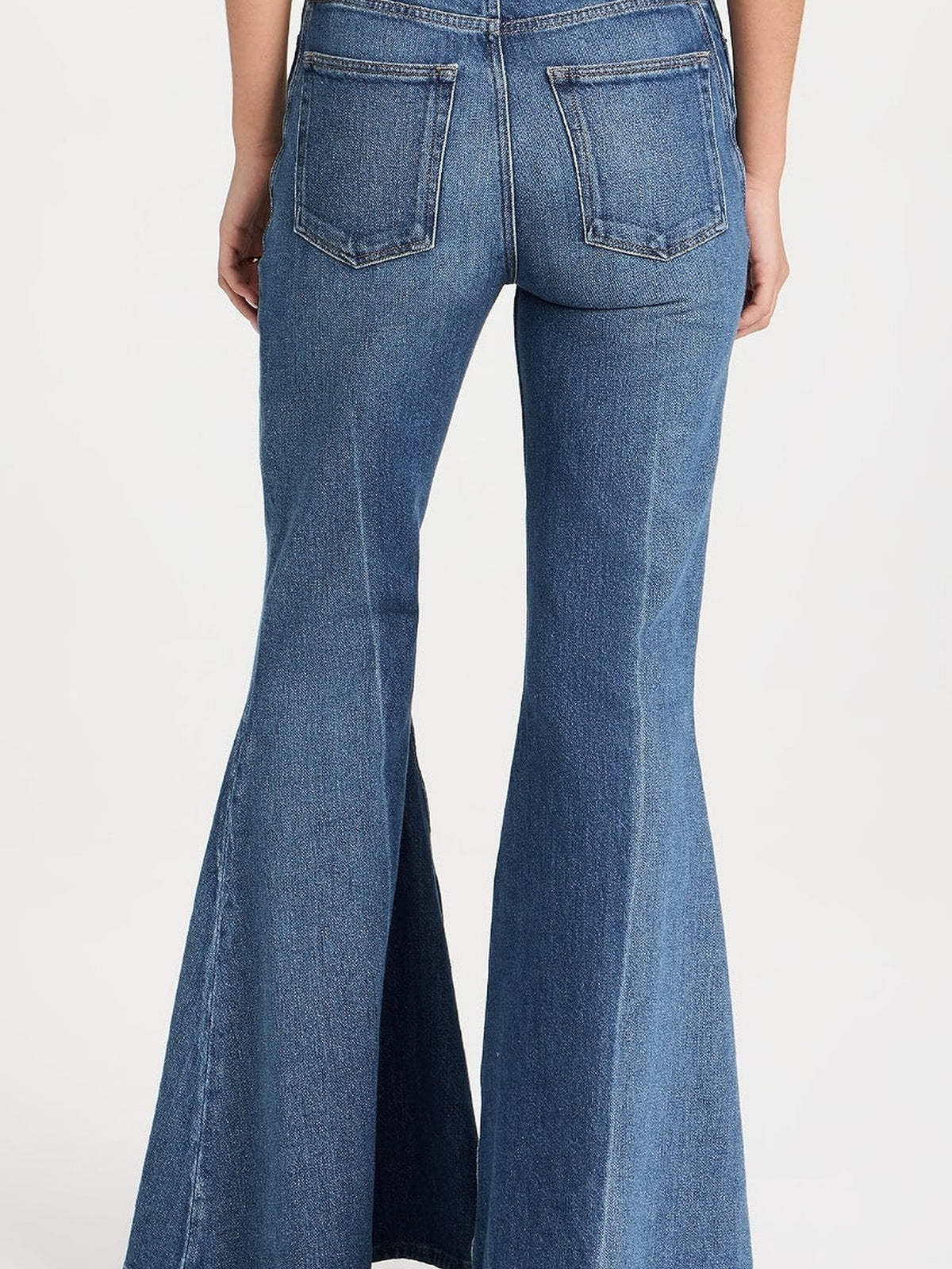 Flared denim trousers - Lago Di Como