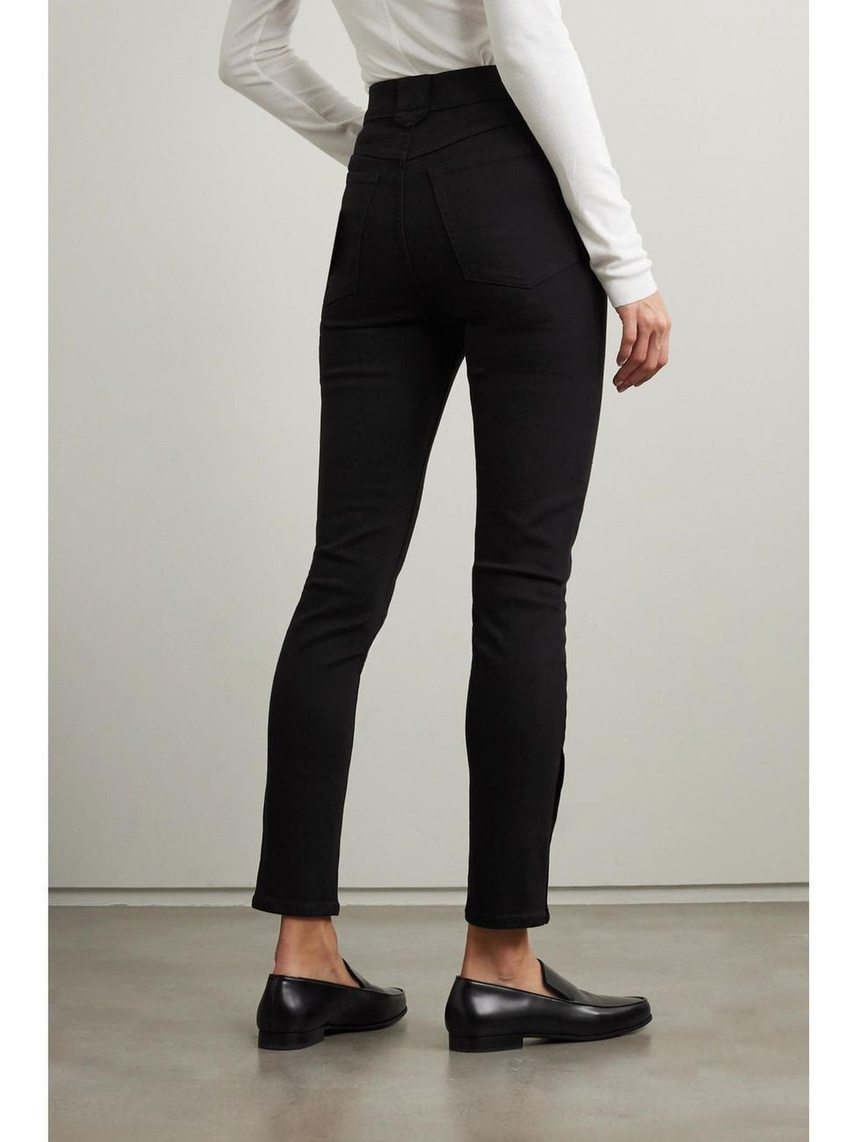 Legging à boutons-pression en denim - Black