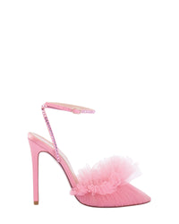 Escarpins Franca Glitz 105 en satin - Pink