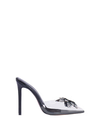 Mules Flora 105 en cuir - Silver Crystals
