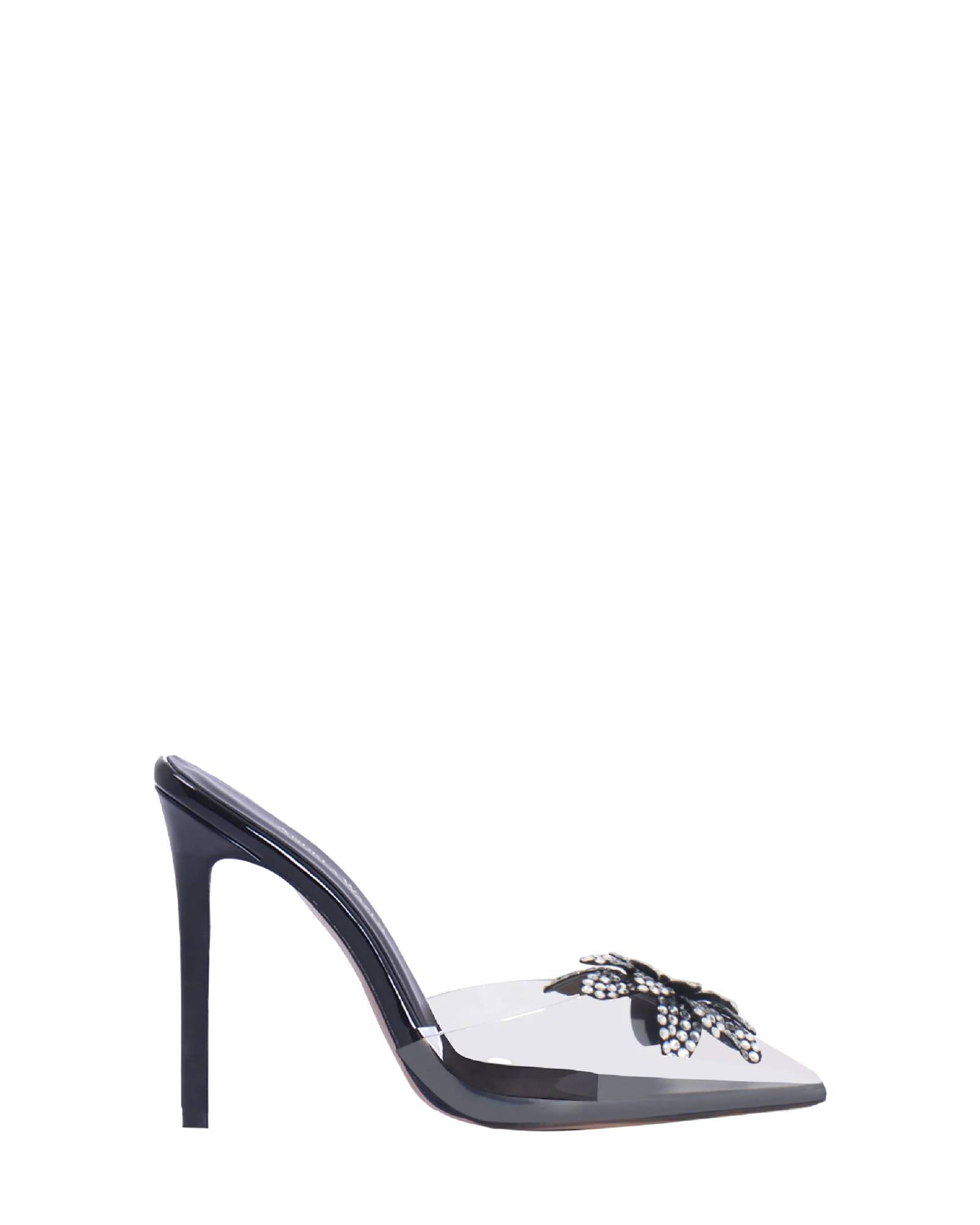 Mules Flora 105 en cuir - Silver Crystals