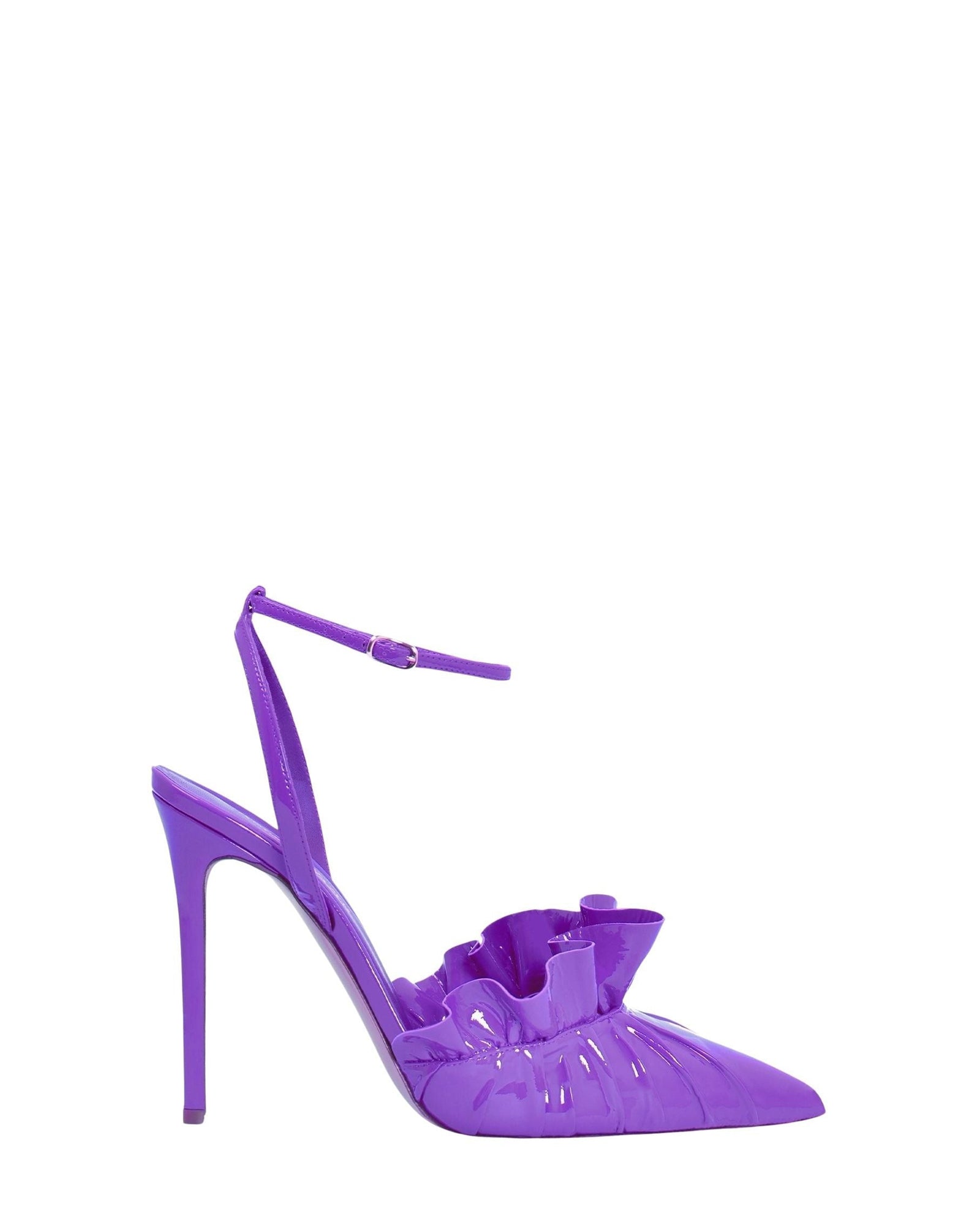 Escarpins Franca 105 en cuir verni - Purple Patent Polka
