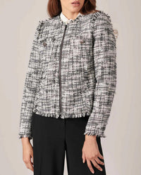 Veste Francoise en twéed - Black & White
