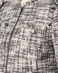 Veste Francoise en twéed - Black & White