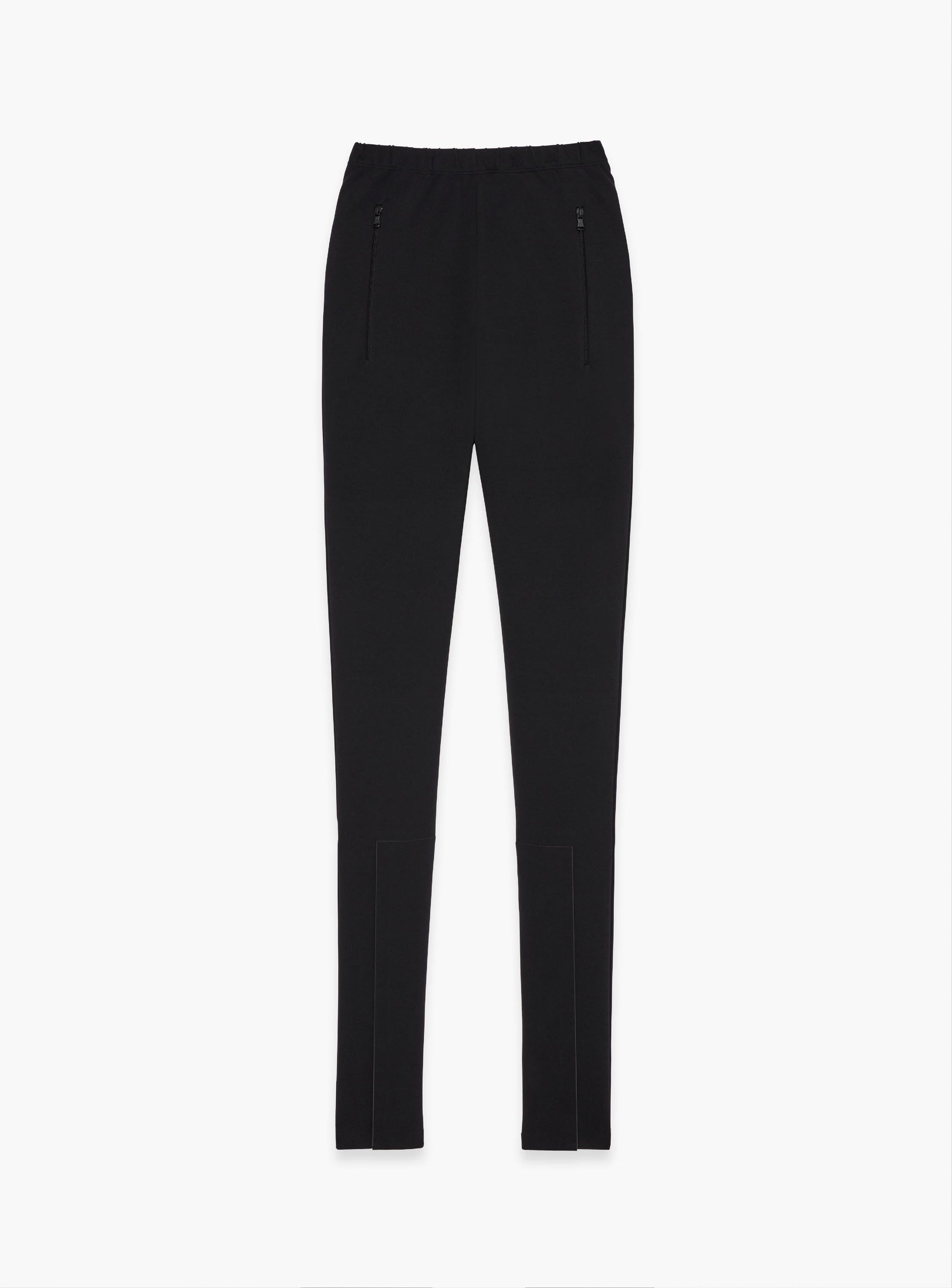 Front Zip Legging - Black
