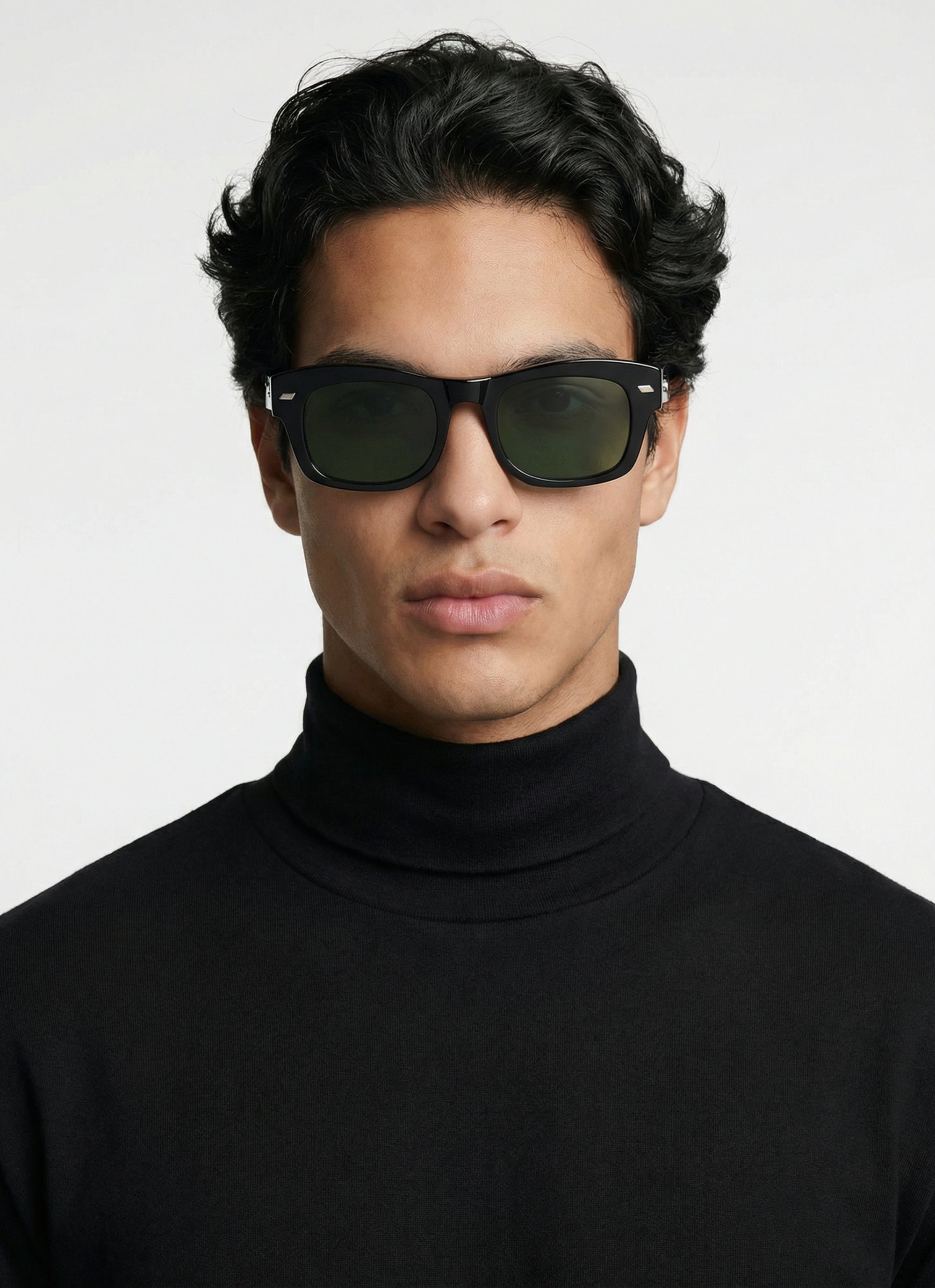 Lunettes de soleil rectangulaires - Noir