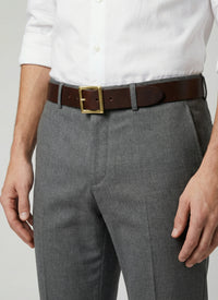 Ceinture en cuir - Marron