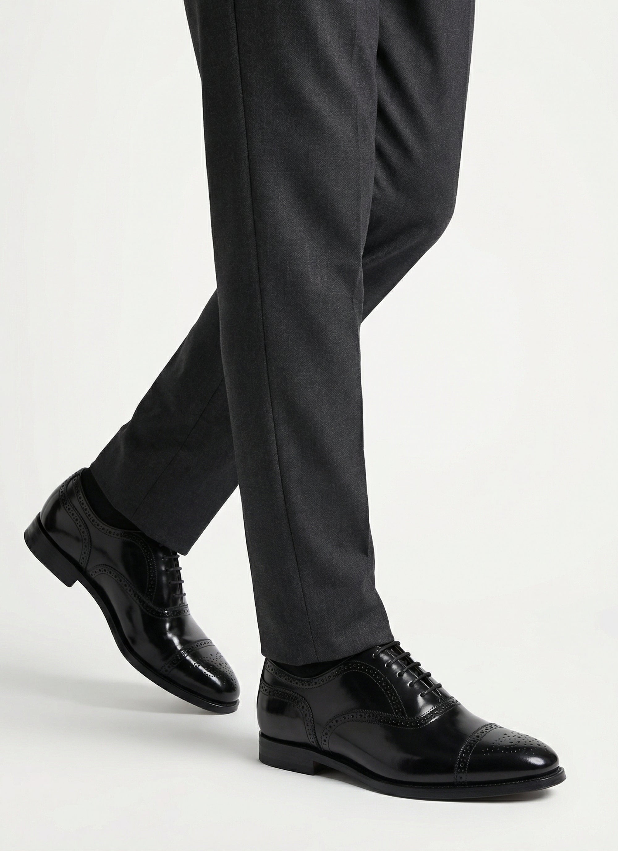 Richelieu en cuir - Noir