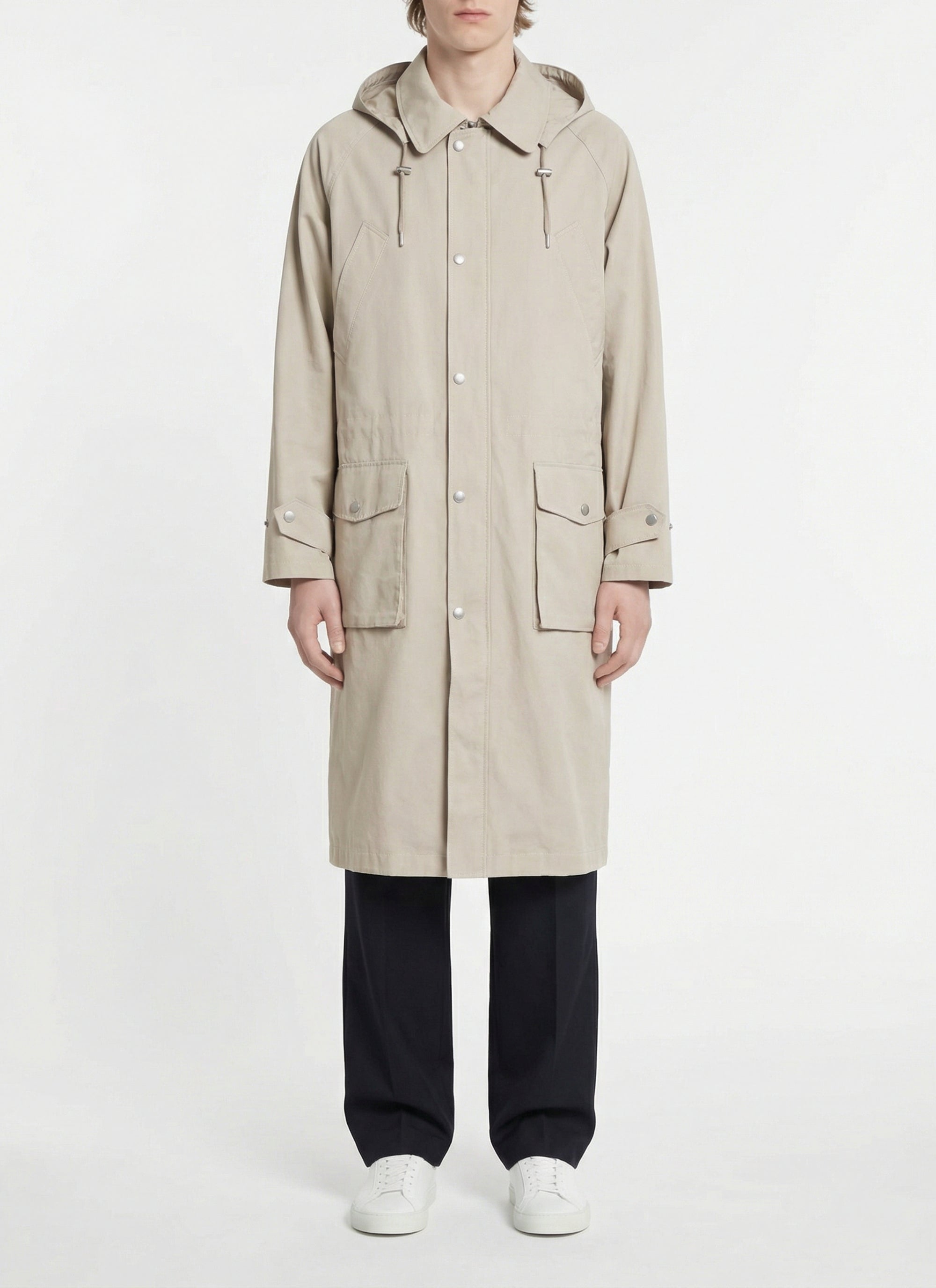 Parka en toile technique - Beige